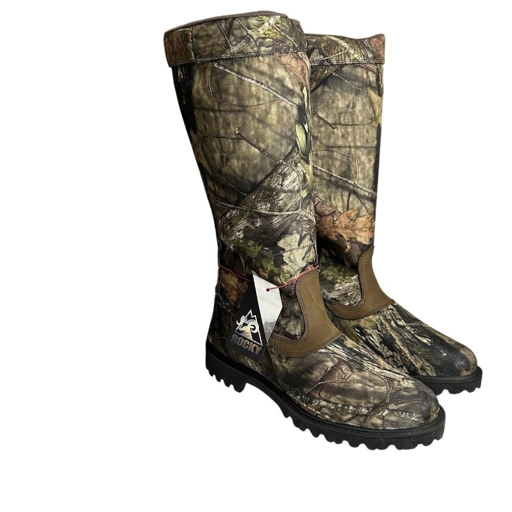 ROCKY LOW COUNTRY 16" WATERPROOF SIDE-ZIP SNAKE BOOTS RKS0232 Men’s Size 11W - Picture 6 of 16